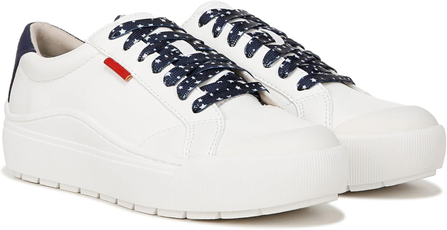 imageDr Scholls Shoes Womens Time Off SneakerWhiteBlueRed