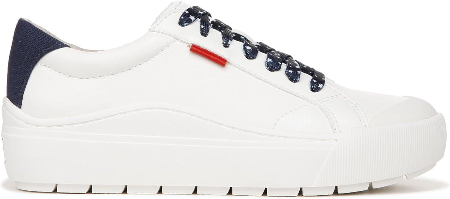 imageDr Scholls Shoes Womens Time Off SneakerWhiteBlueRed