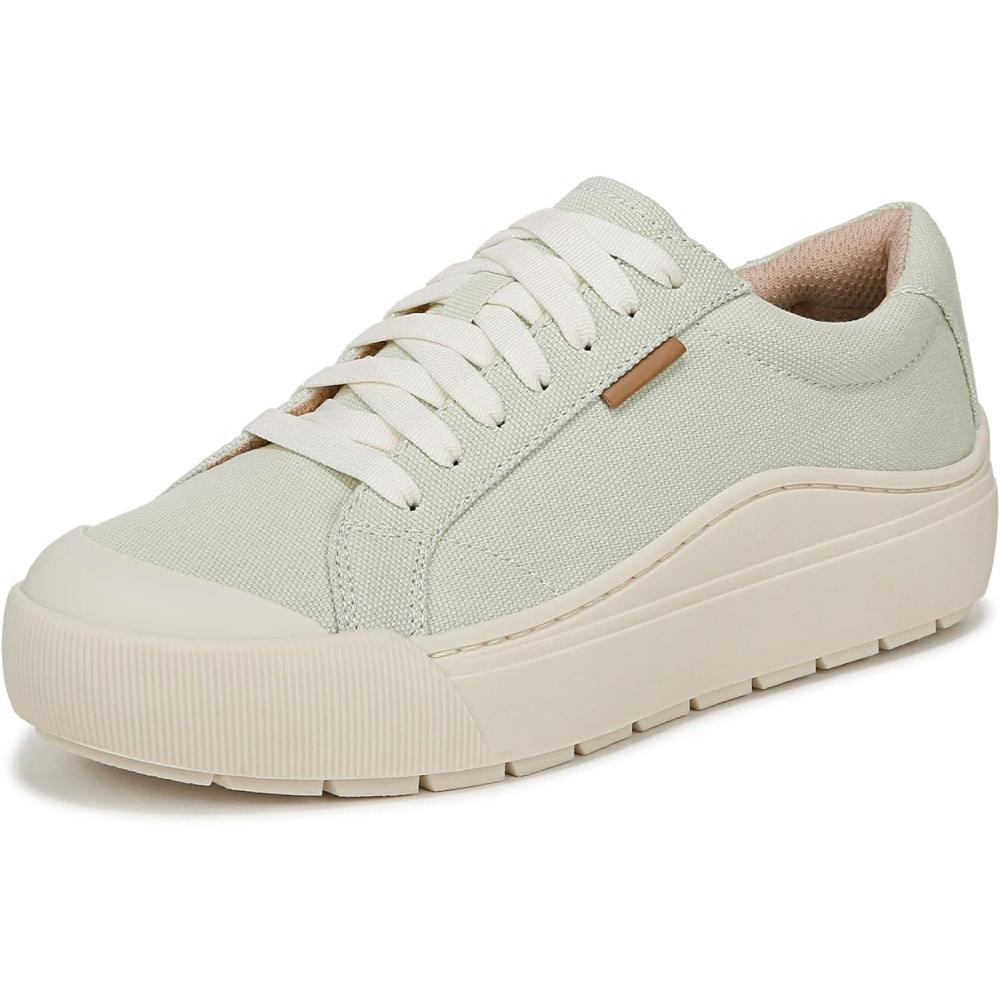 imageDr Scholls Shoes Womens Time Off SneakerAloe Green Fabric