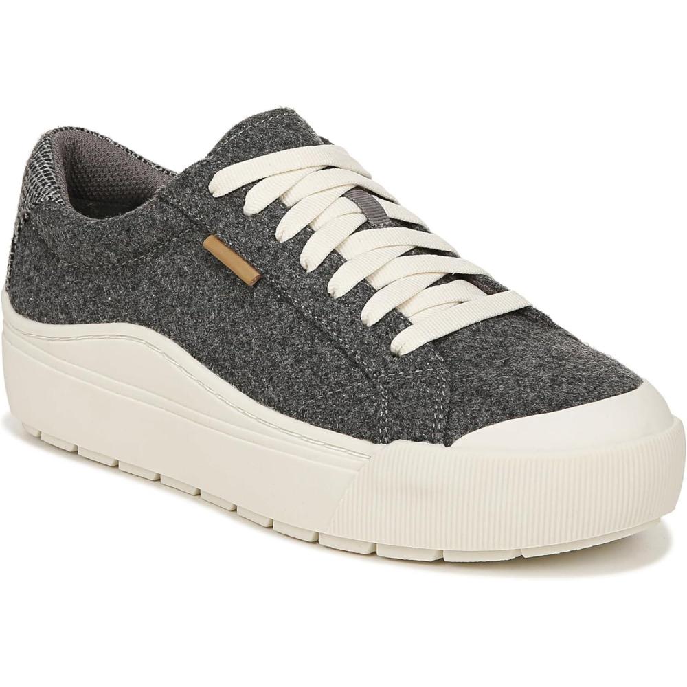 imageDr Scholls Shoes Womens Time Off SneakerCharcoal Wool Fabric