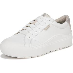 Dr. Scholl’s Shoes Womens Time Off Sneaker(White/Gold)