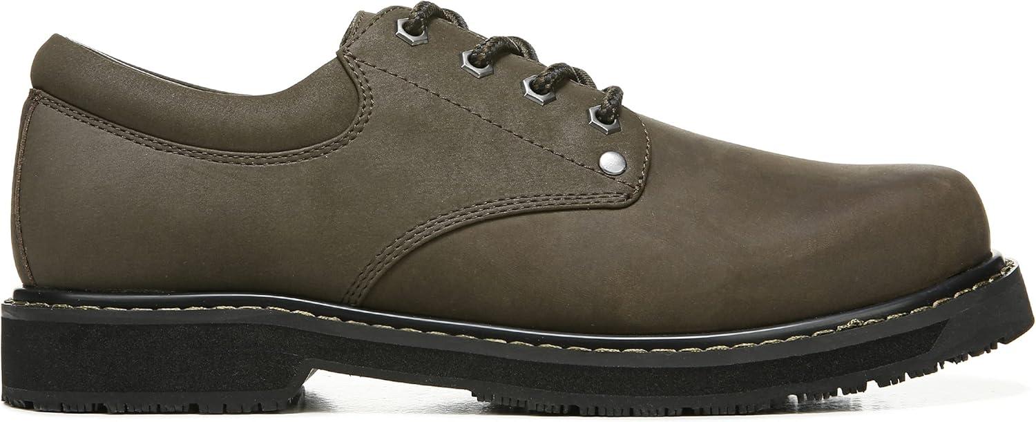 imageDr Scholls Shoes Mens Harrington II Slip Resistant Work OxfordBrown Leather