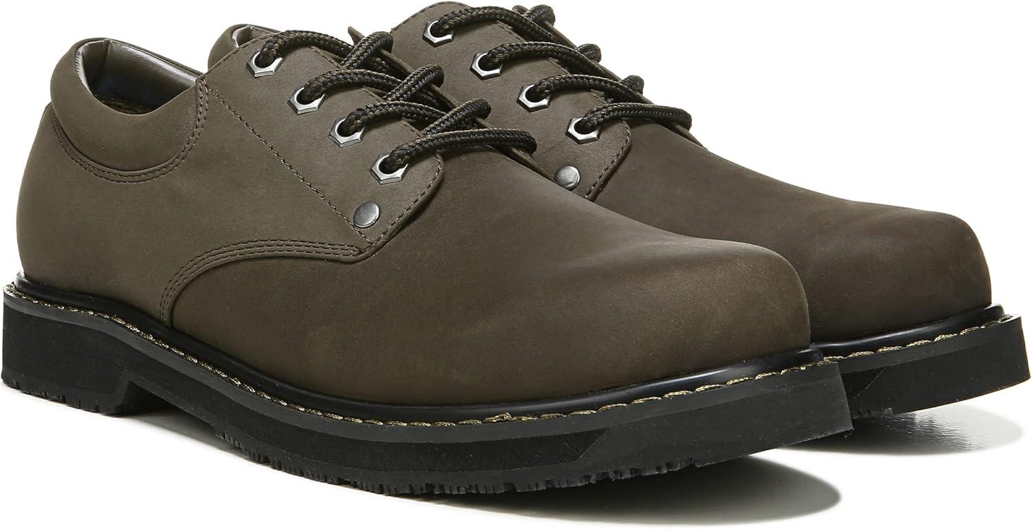 imageDr Scholls Shoes Mens Harrington II Slip Resistant Work OxfordBrown Leather