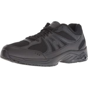 Dr. Scholl’s Shoes Men’s Monster I Slip-Resistant Sneaker(Black Leather)