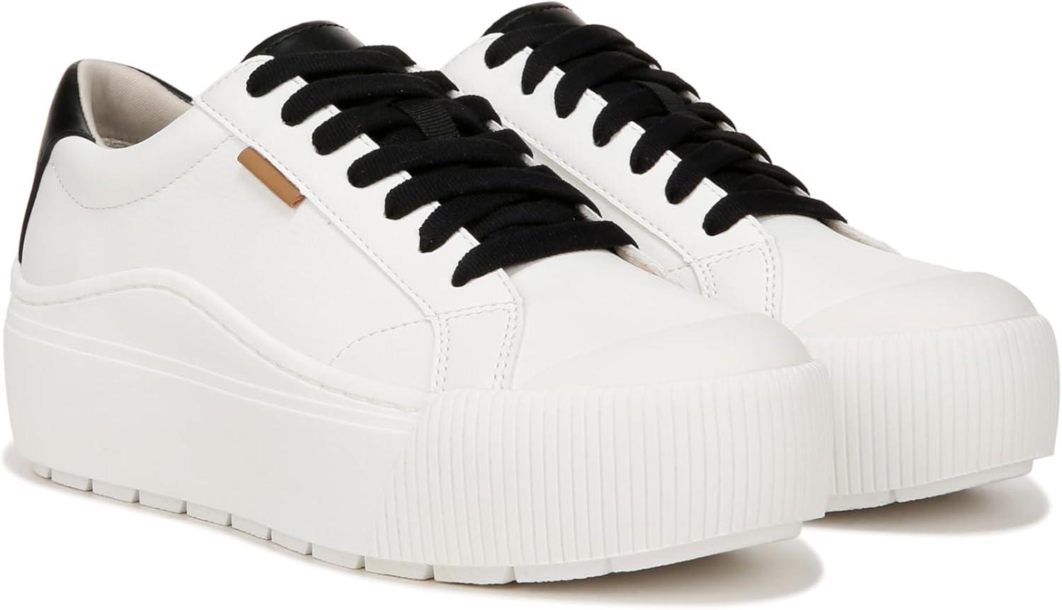 imageDr Scholls Womens Time Off Max Platform SneakerWhiteBlack Smooth