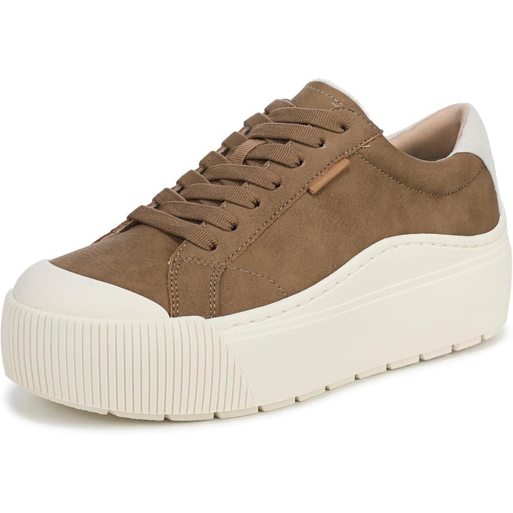 imageDr Scholls Womens Time Off Max Platform SneakerToasted Taupe Brown