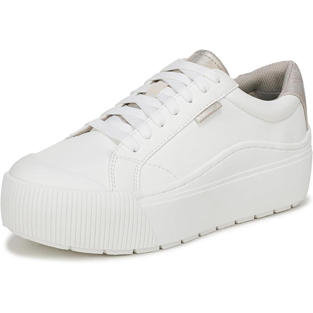 imageDr Scholls Womens Time Off Max Platform SneakerWhite Gold