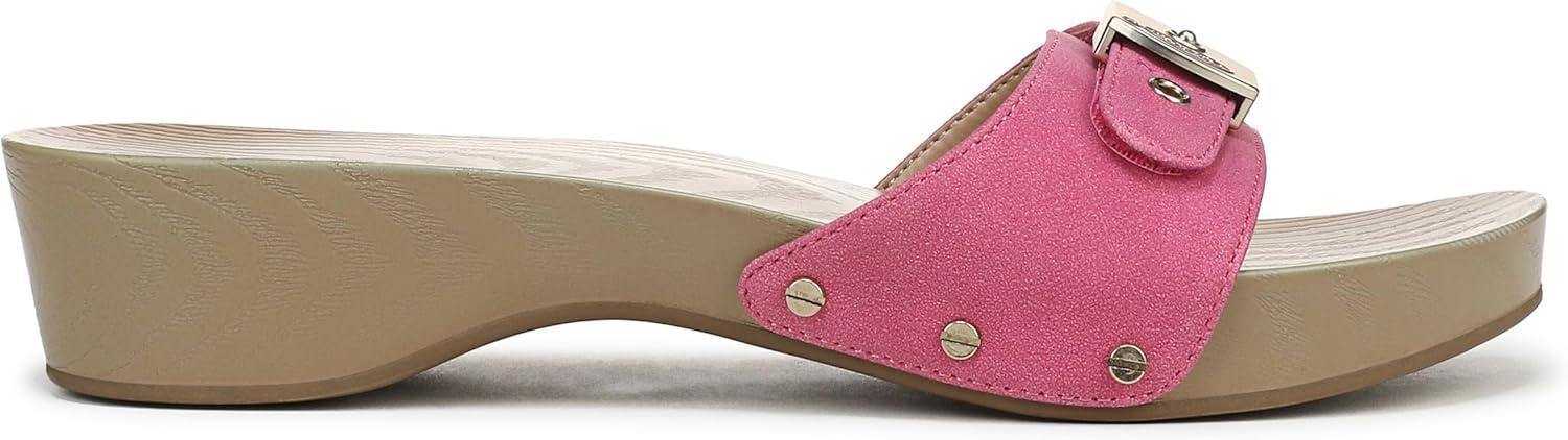 imageDrScholls SHOES womens Classic Sandal Faux Wood Slide SandalPink Daquiri