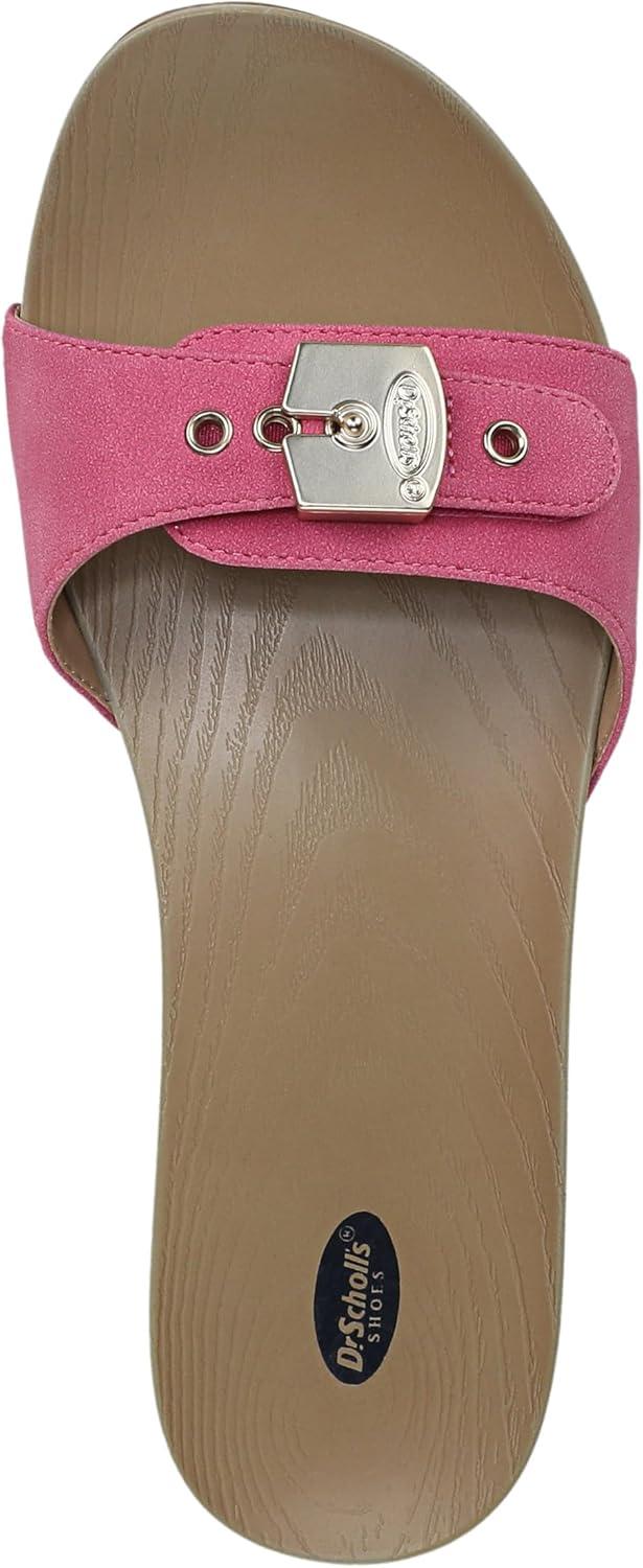 imageDrScholls SHOES womens Classic Sandal Faux Wood Slide SandalPink Daquiri