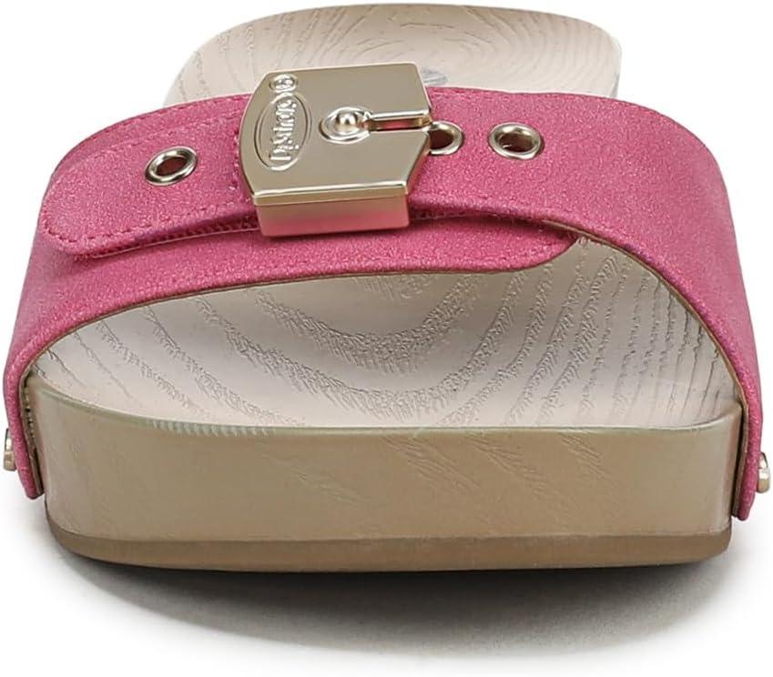 imageDrScholls SHOES womens Classic Sandal Faux Wood Slide SandalPink Daquiri