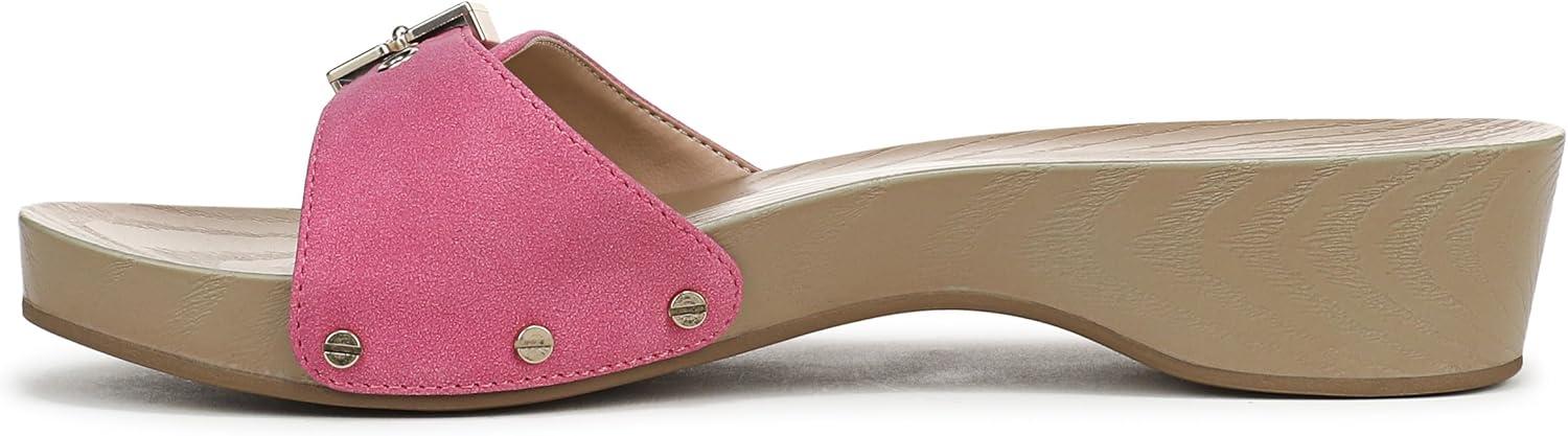 imageDrScholls SHOES womens Classic Sandal Faux Wood Slide SandalPink Daquiri