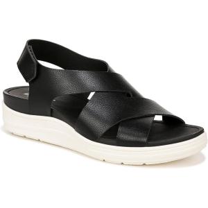 Dr. Scholl’s Shoes womens Time Off Sea Sandal(Black)