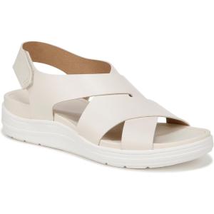 Dr. Scholl’s Shoes womens Time Off Sea Sandal(Off-white)