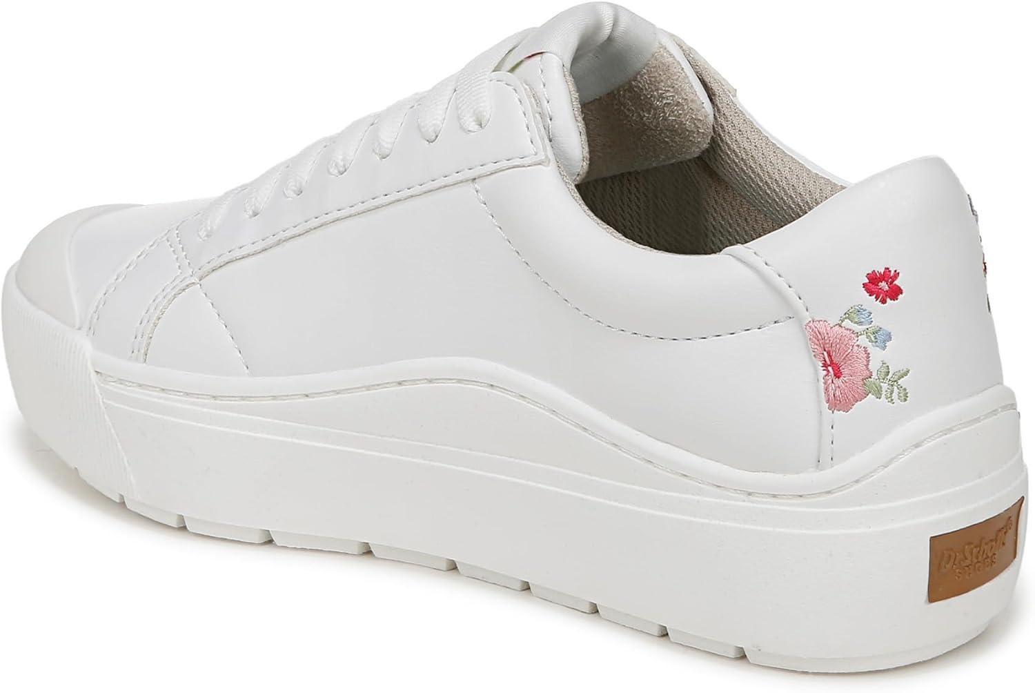 image:imageDrScholls SHOES Womens Time Off GoWhite Floral Embroidery