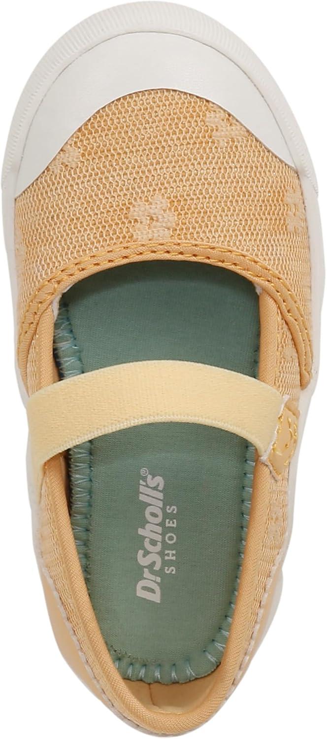 image:imageDr Scholls Shoes Time Off Jane Toddler Sneaker Gold Yellow Floral Mesh 10 M