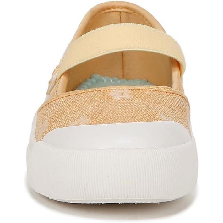 image:imageDr Scholls Shoes Time Off Jane Toddler Sneaker Gold Yellow Floral Mesh 10 M