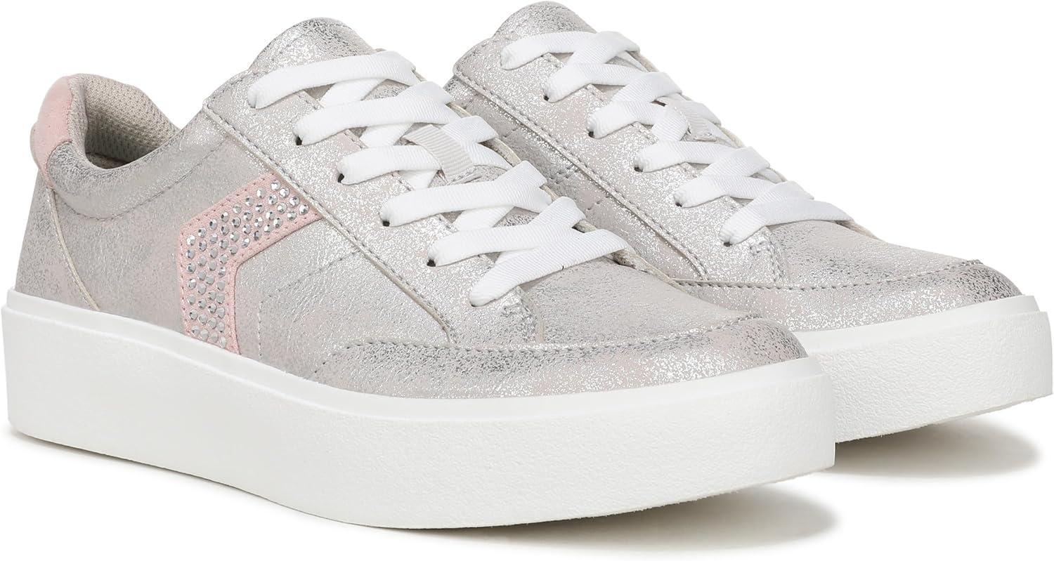 image:imageDr Scholls Women Madison LaceSilverPink Metallic Sparkle