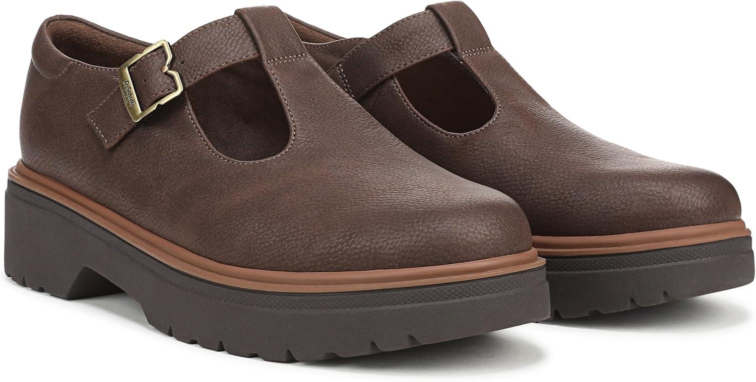 image:imageDrScholls Shoes Womens Bring It JaneDark Brown Rugby