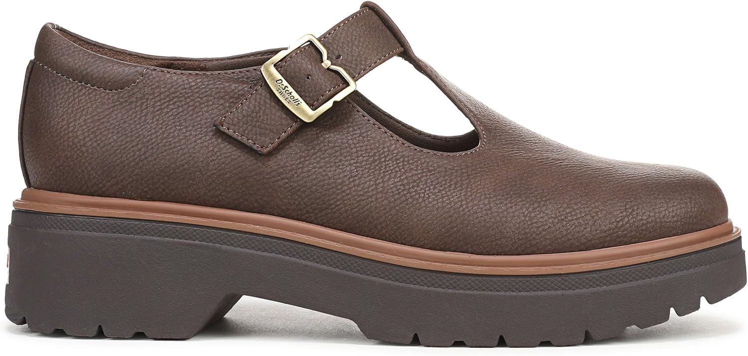 image:imageDrScholls Shoes Womens Bring It JaneDark Brown Rugby