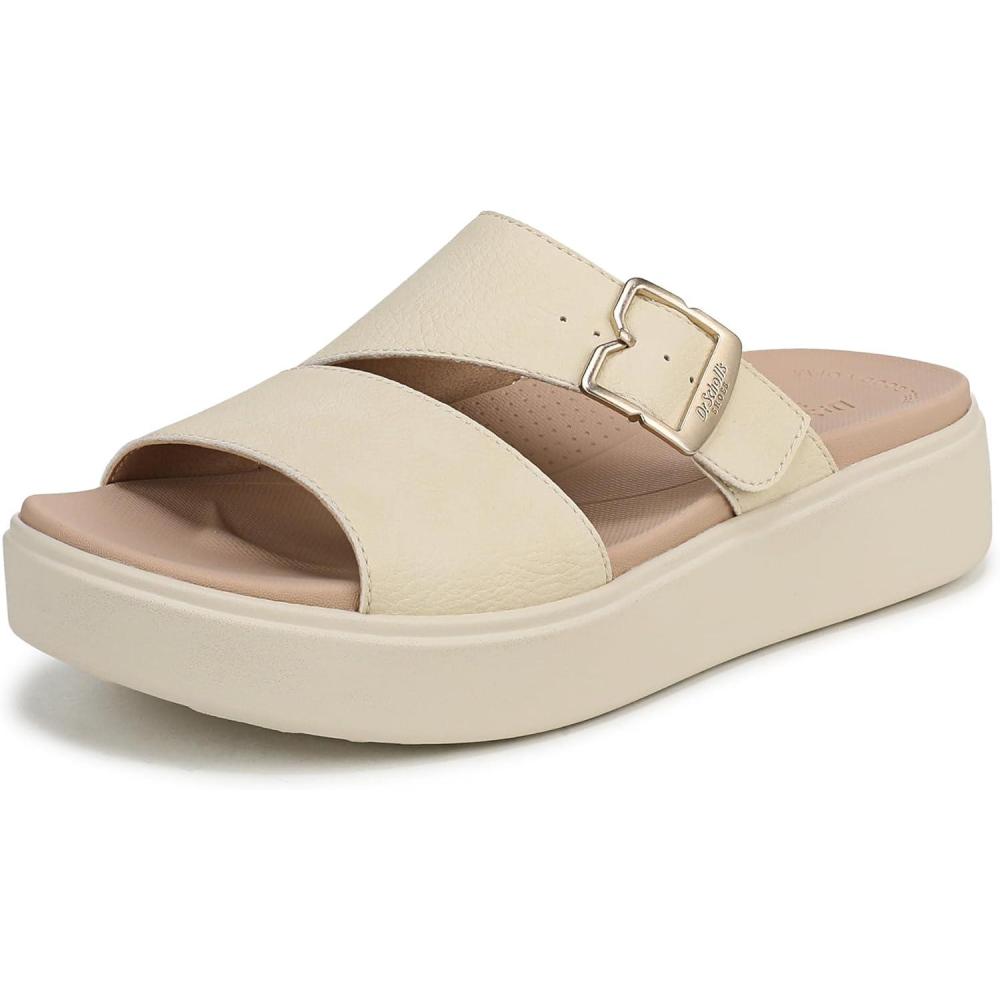 image:imageDrScholls SHOES womens Madison Cloud SlidePorcelain Beige Smooth