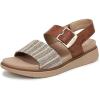 Honey Brown/Natural Fabric