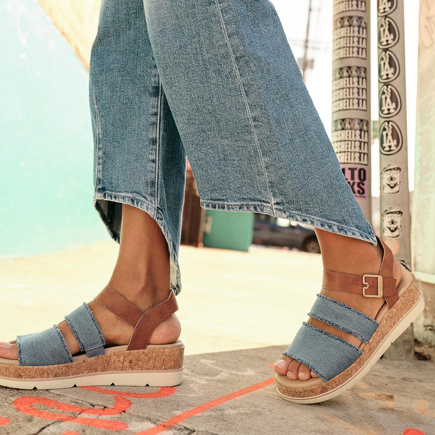 image:imageDr Scholls Shoes Womens Once TwiceBlue DenimCork