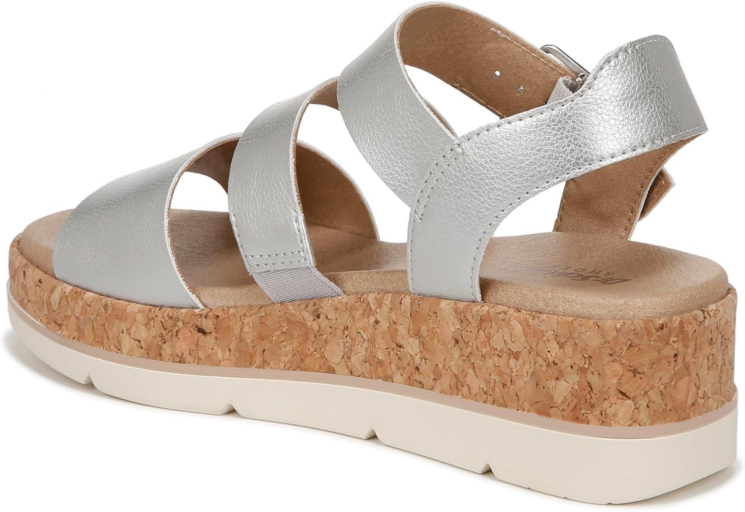 image:imageDr Scholls Shoes Womens Once TwiceSilver MetallicCork