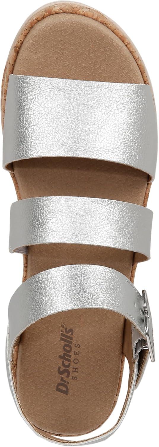image:imageDr Scholls Shoes Womens Once TwiceSilver MetallicCork
