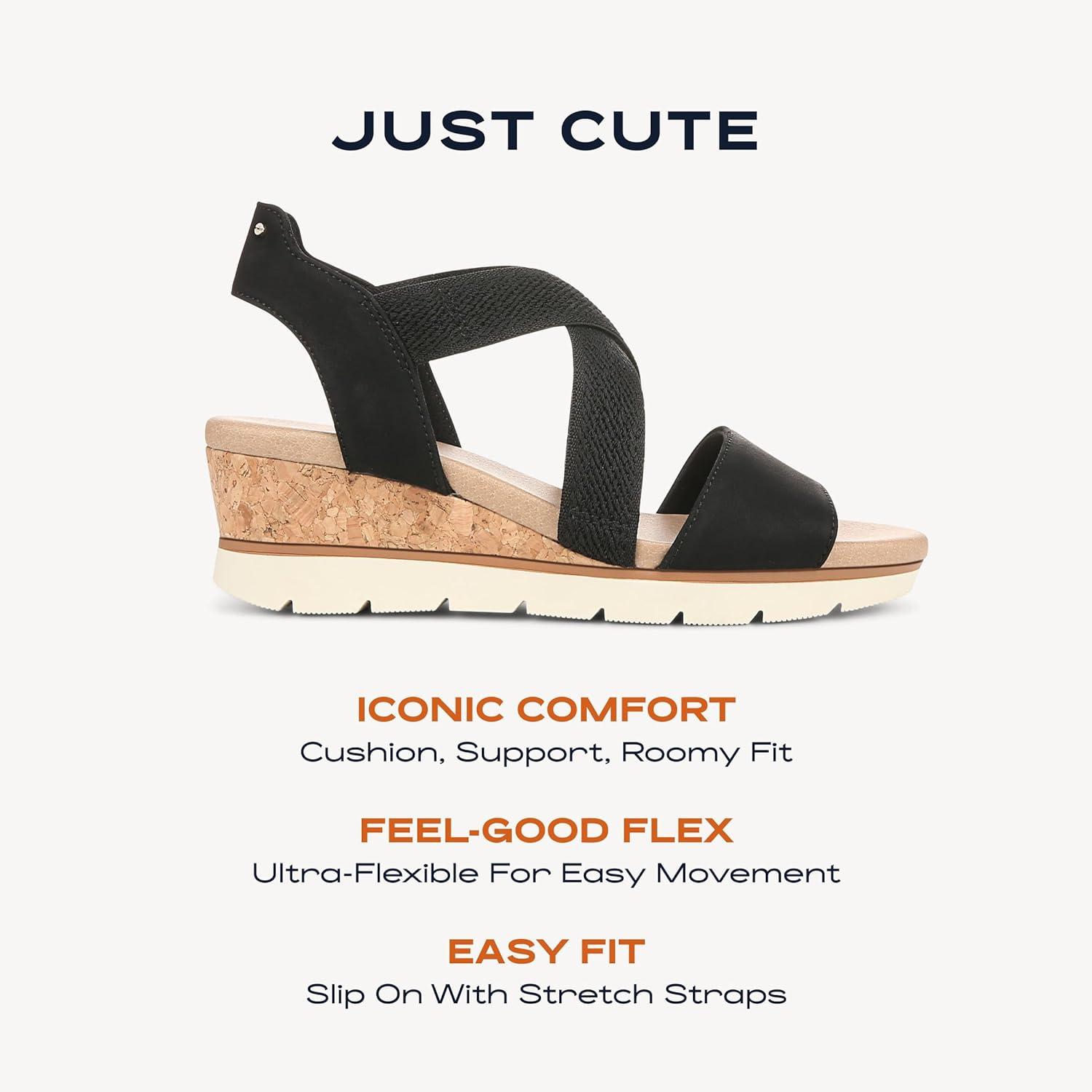image:imageDrScholls SHOES Womens Just CuteBlack Fabric