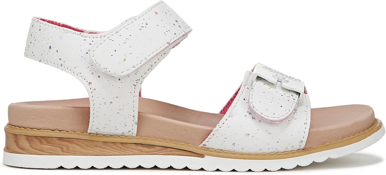 image:imageDrScholls SHOES girls Island Original Sandal KidsWhite Speckles Smooth
