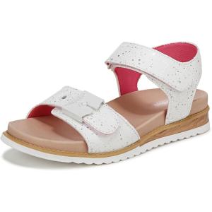 Dr.Scholl’s SHOES girls Island Original Sandal Kids(White Speckles Smooth)
