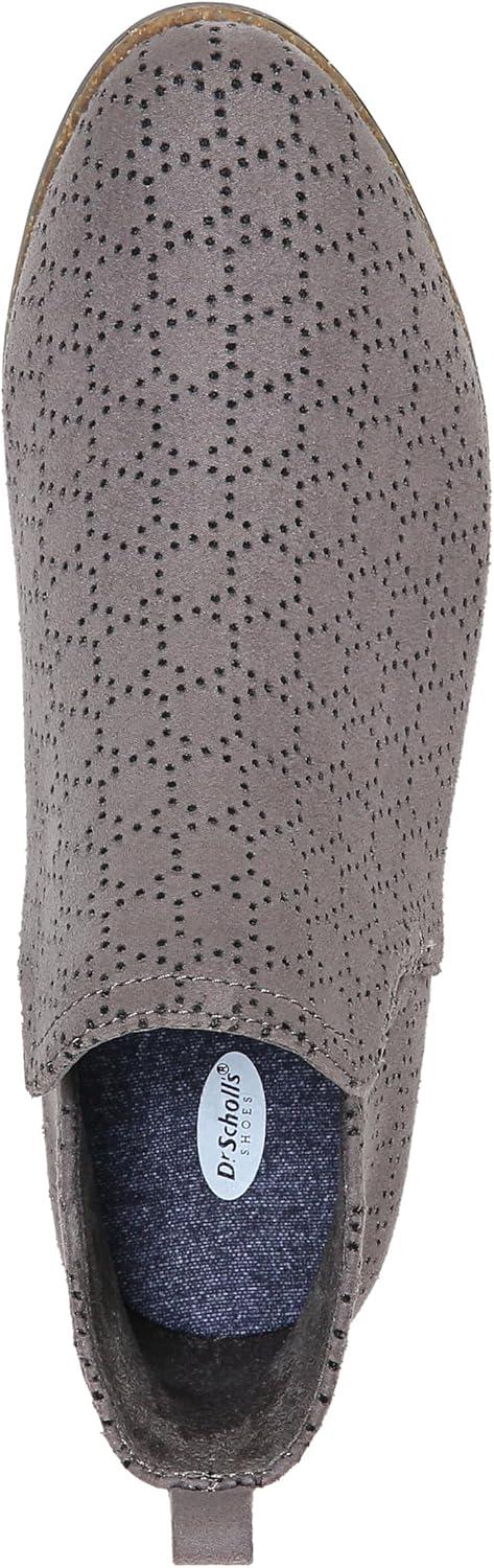 image:imageDr Scholls Shoes Womens RateDark Shadow Grey Perforated Microfiber Suede
