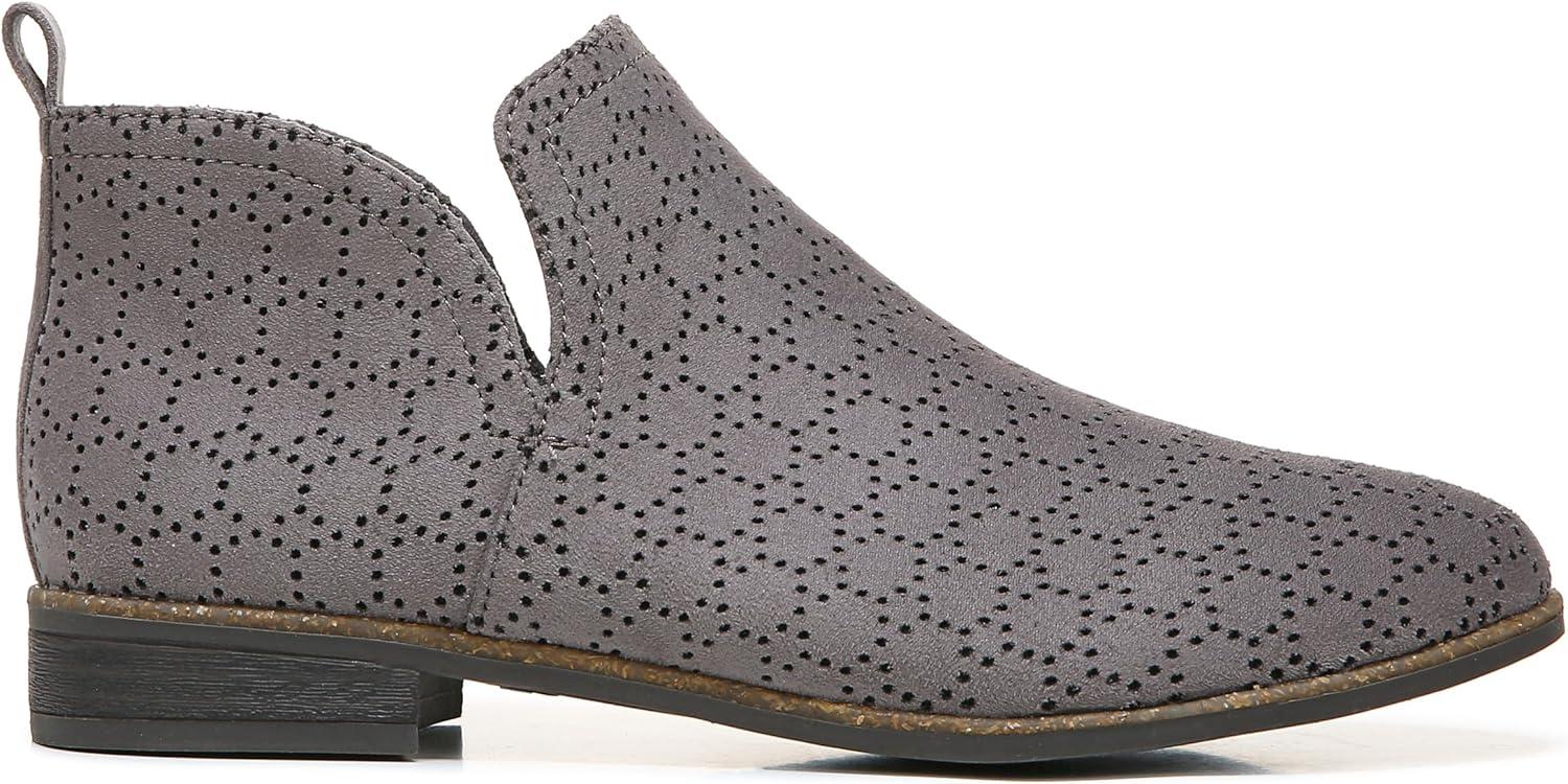 image:imageDr Scholls Shoes Womens RateDark Shadow Grey Perforated Microfiber Suede