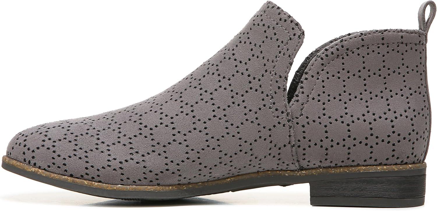 image:imageDr Scholls Shoes Womens RateDark Shadow Grey Perforated Microfiber Suede