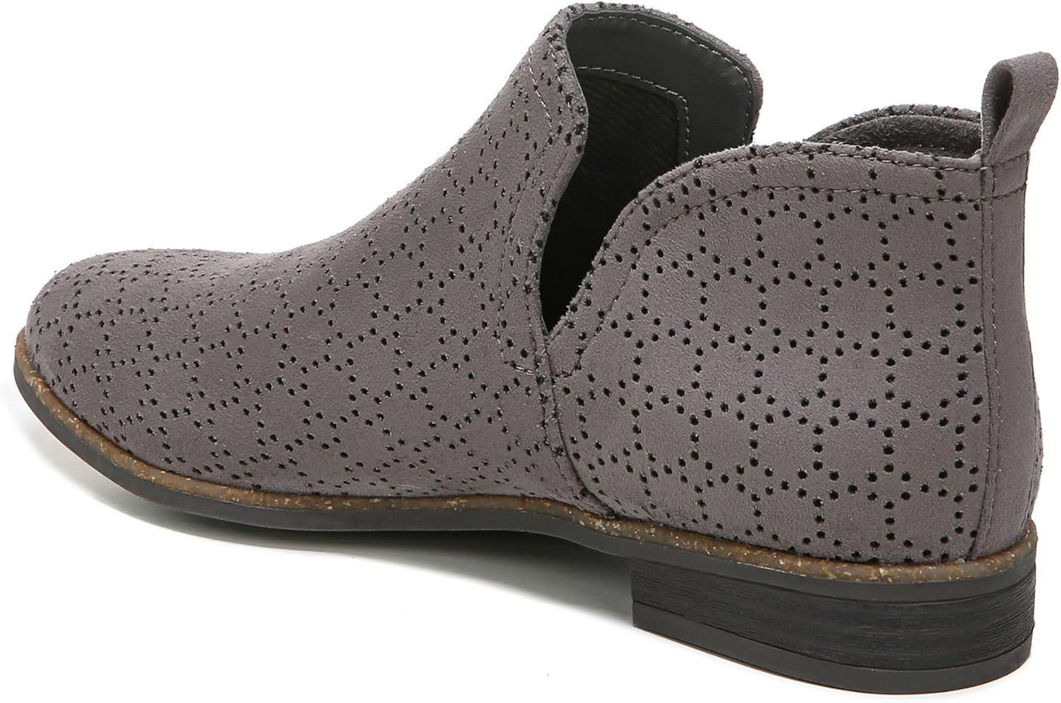 image:imageDr Scholls Shoes Womens RateDark Shadow Grey Perforated Microfiber Suede
