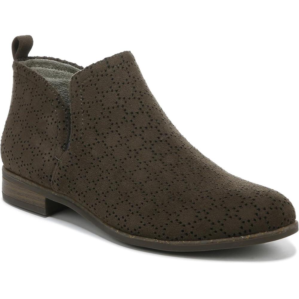 image:imageDr Scholls Shoes Womens RateOlive Perforated Microfiber Suede
