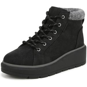 Dr. Scholl’s womens Nice Day Max Alpine(Black Smooth)