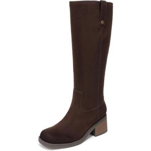 Dr.Scholl’s SHOES Women’s Joplin(Dark Umber Wide Calf Brown Microsuede)