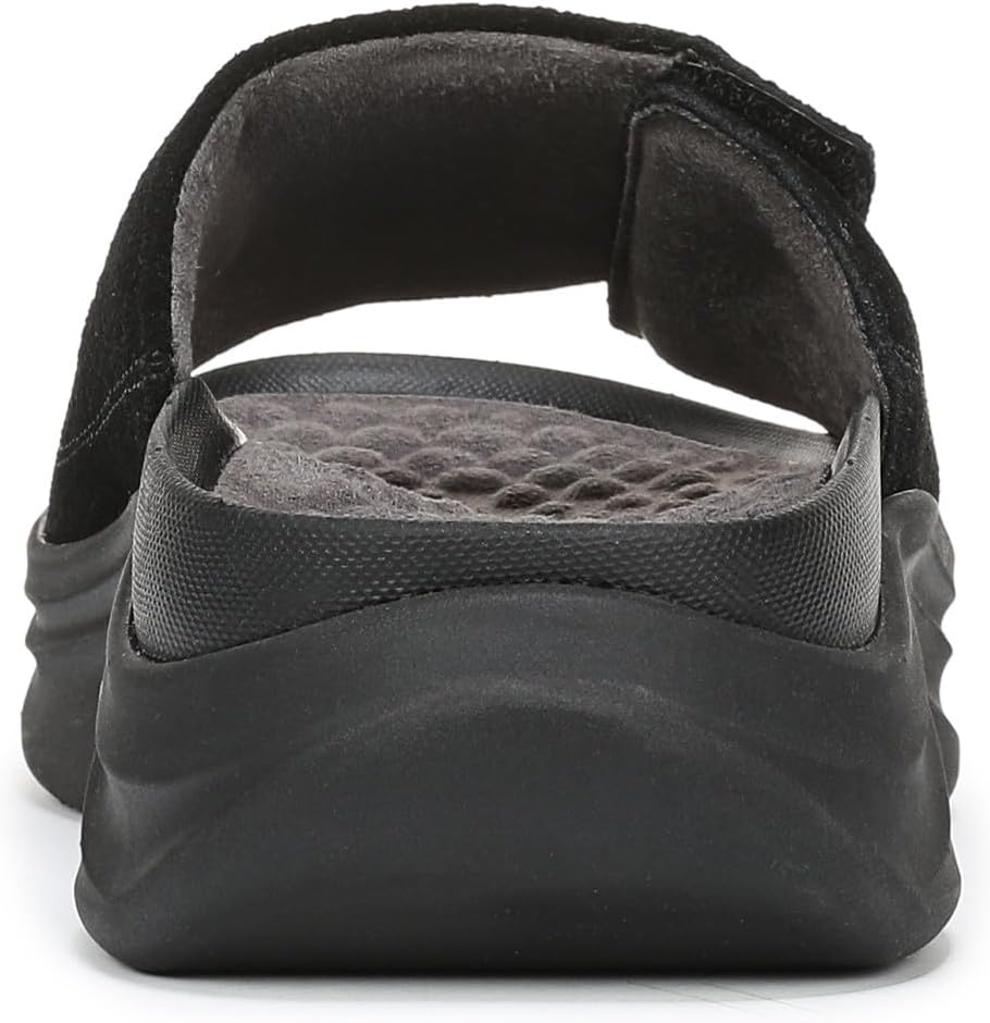 image:imageDr Scholls Feel Calm Recovery SandalsBlack Suede