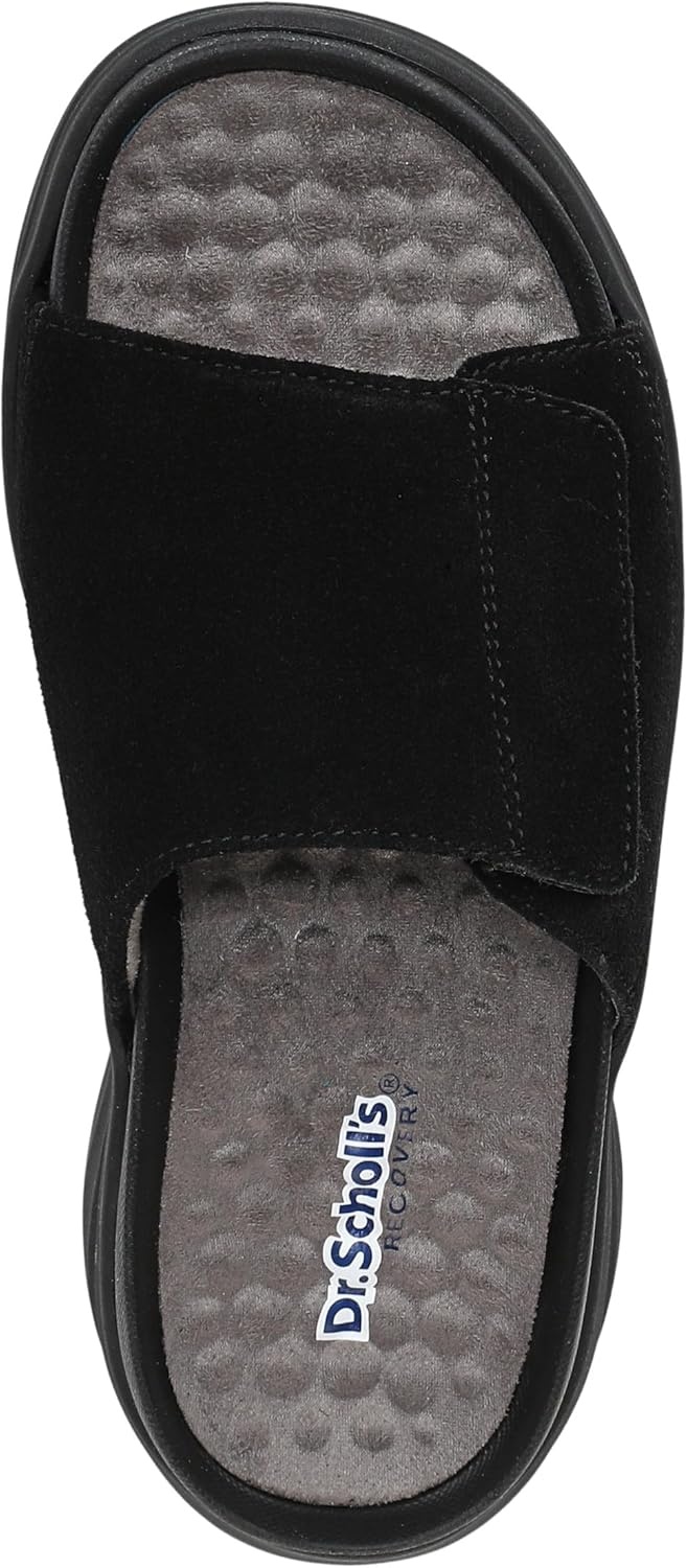 image:imageDr Scholls Feel Calm Recovery SandalsBlack Suede