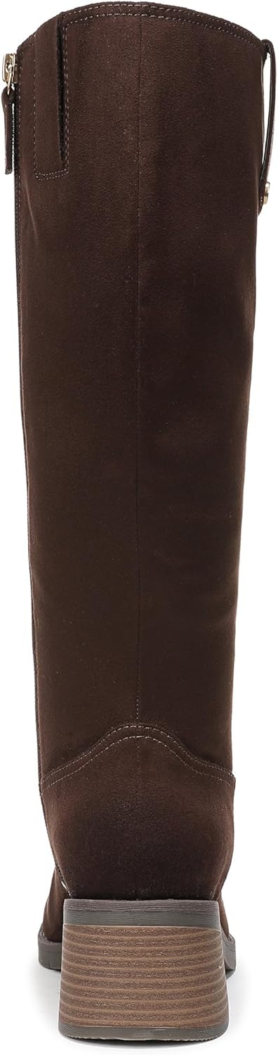 image:imageDr Scholls Joplin Riding Tall BootsDark Umber Brown Microsuede
