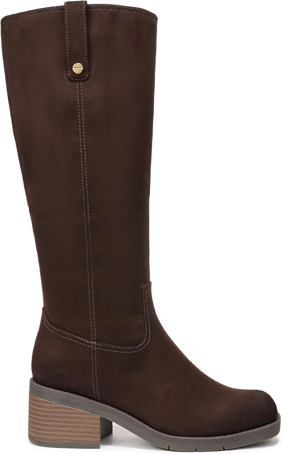 image:imageDr Scholls Joplin Riding Tall BootsDark Umber Brown Microsuede