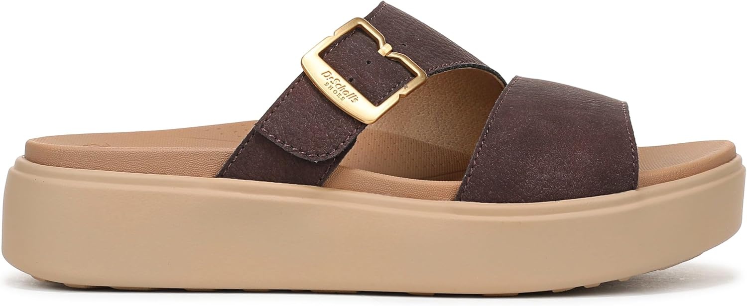 image:imageDr Scholls Madison Cloud SlidesDark Brown Smooth