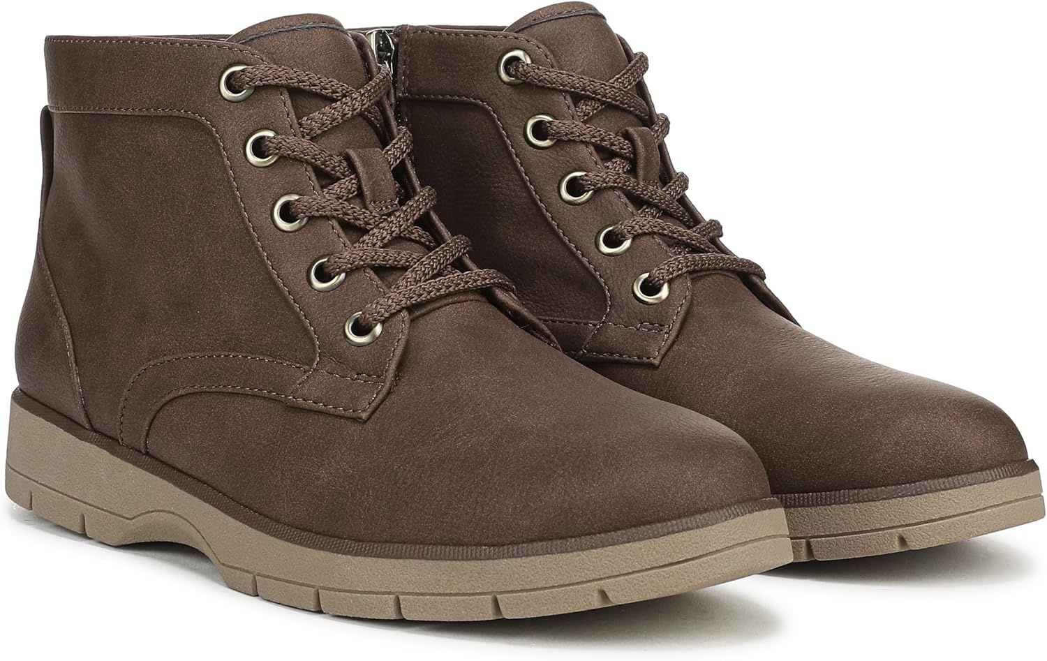 image:imageDr Scholls Northstar LaceUp Short BootsDark Brown