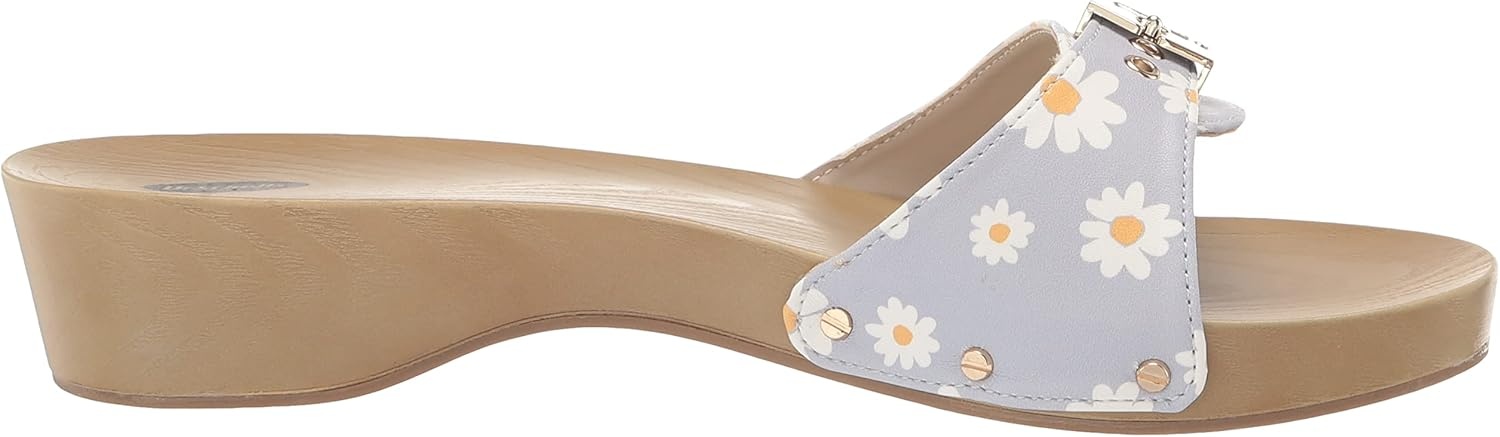 image:imageDr Scholls Shoes Womens Classic Sandal Faux Wood Slide SandalBlue Dawn Floral Print