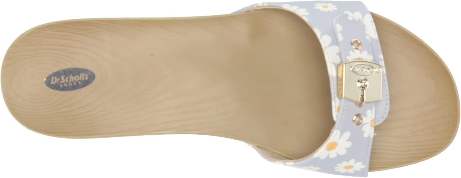 image:imageDr Scholls Shoes Womens Classic Sandal Faux Wood Slide SandalBlue Dawn Floral Print
