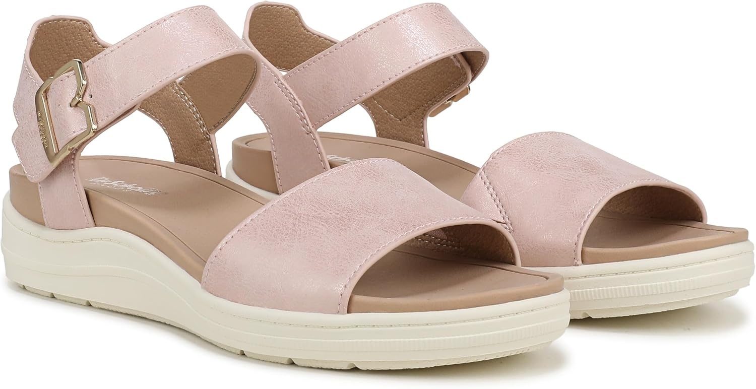 image:imageDr Scholls Time Off SkyBlush Pink Metallic