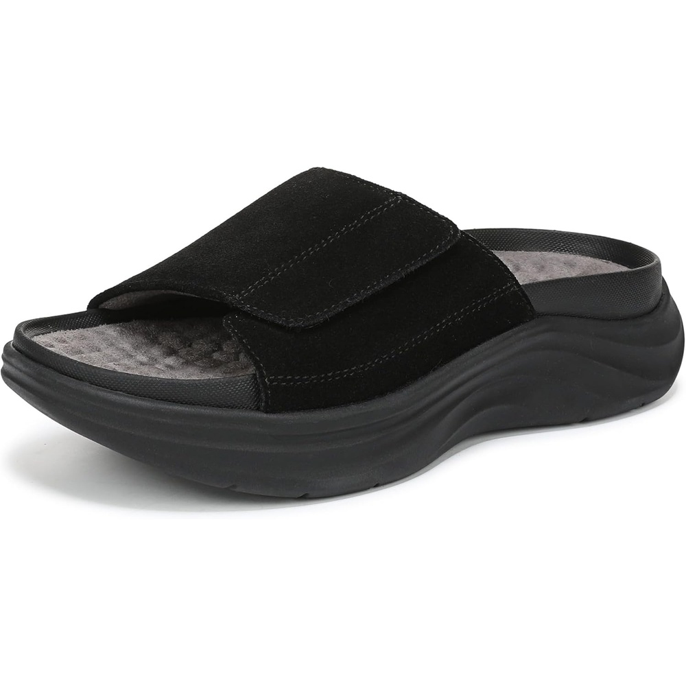 image:imageDr Scholls Feel Calm Recovery SandalsBlack Suede