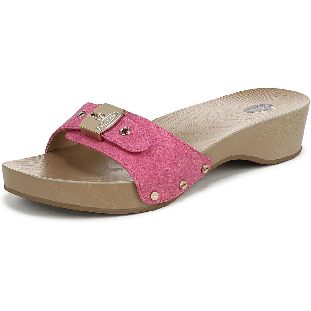 image:imageDr Scholls Shoes Womens Classic Sandal Faux Wood Slide SandalPink Daquiri