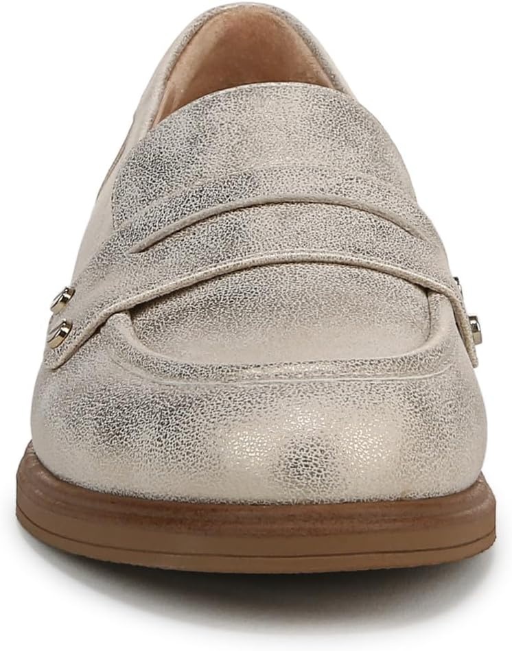 image:imageDr Scholls Hello Loafer LoaferMoc ShoesLight Gold Smooth